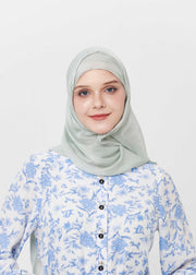 Grace Satin Hijab - Sage Green by Minnaba